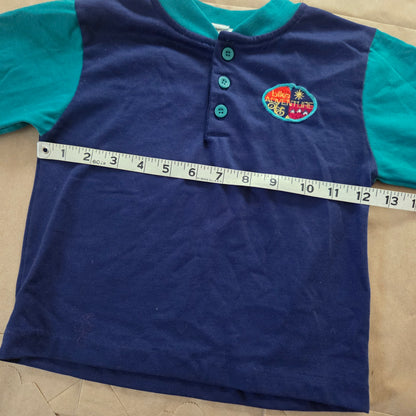 90s Vintage Healthtex Color Block Long Sleeve 2t