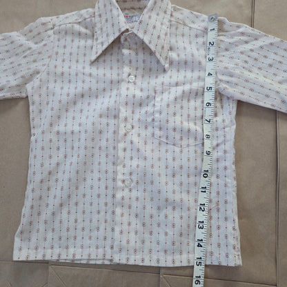 70s Vintage Buttondown Pattern Long Sleeve 3t