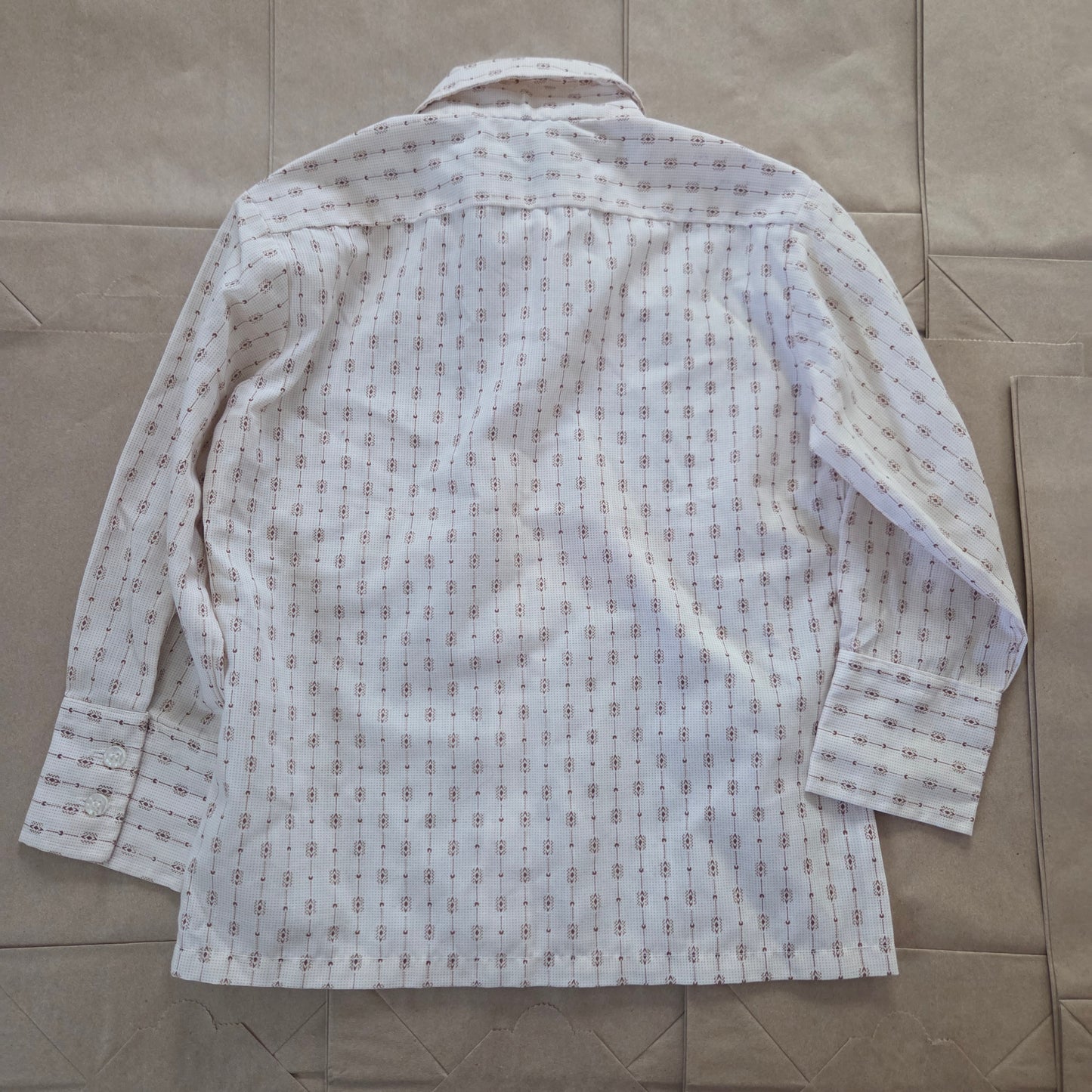 70s Vintage Buttondown Pattern Long Sleeve 3t