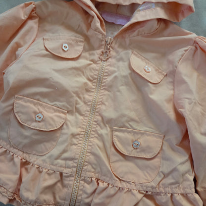Y2k Vintage Peach Hooded Jacket 2t