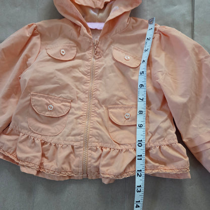 Y2k Vintage Peach Hooded Jacket 2t