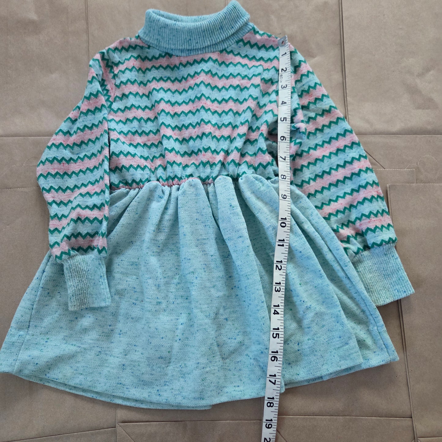 80s Vintage Healthtex Chevron Short Dress 3t/4t