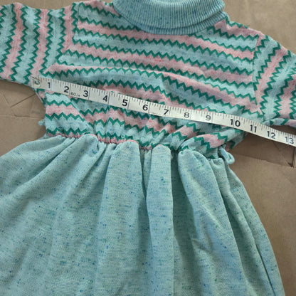 80s Vintage Healthtex Chevron Short Dress 3t/4t