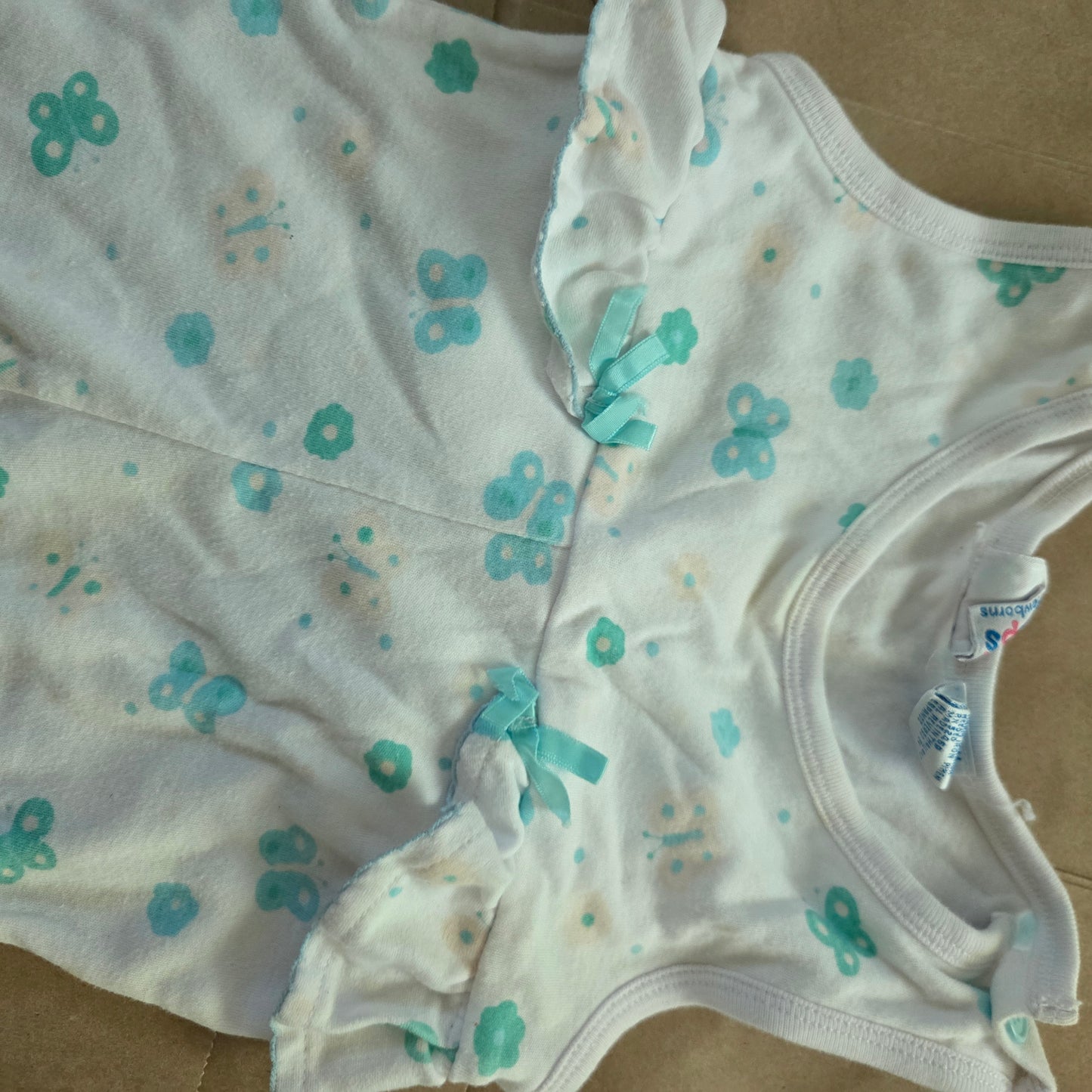 90s Vintage Butterfly Pantsuit 3-6 months