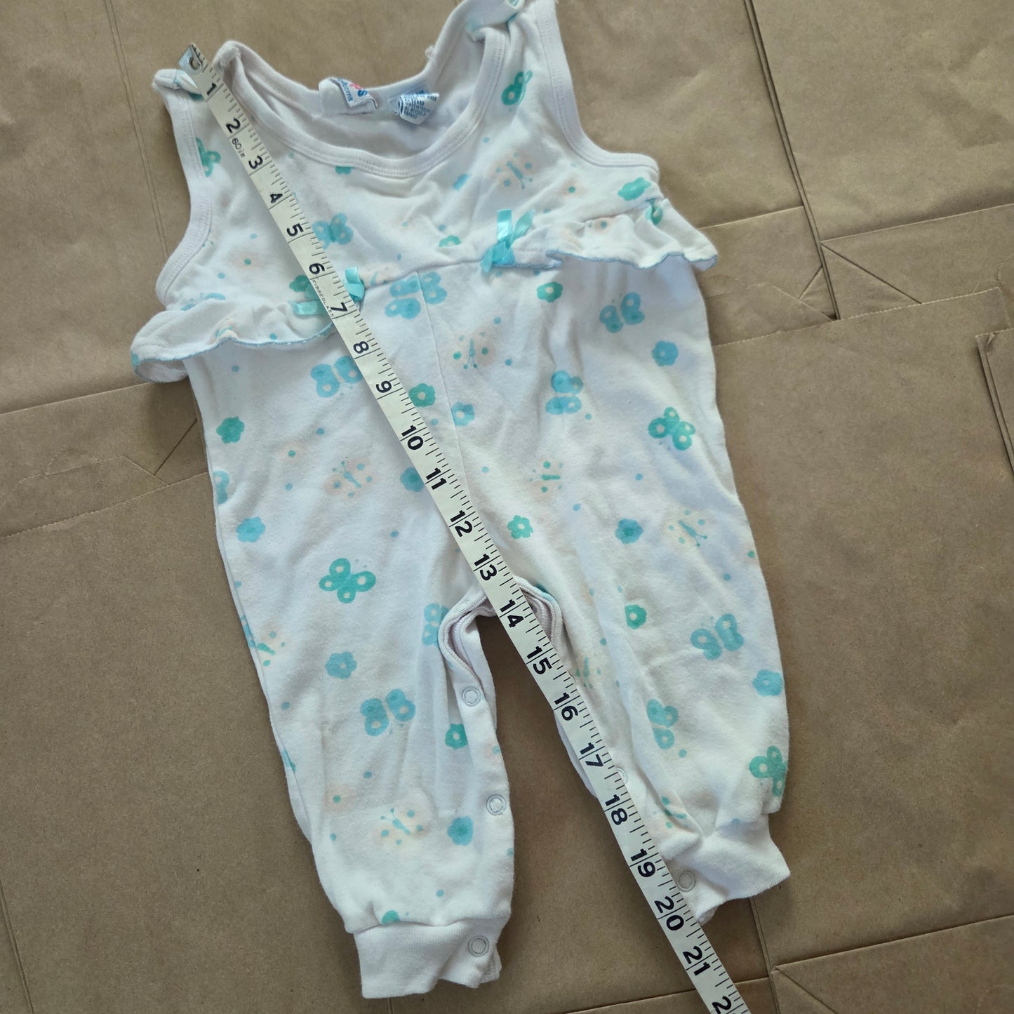 90s Vintage Butterfly Pantsuit 3-6 months