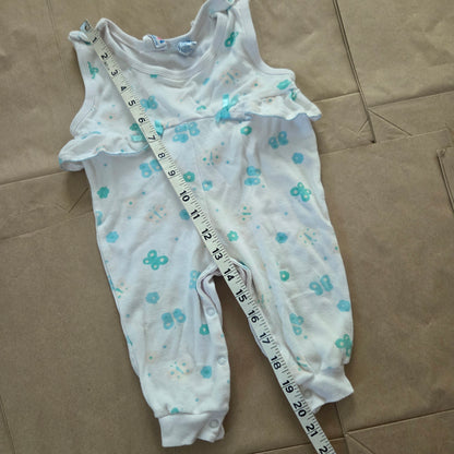 90s Vintage Butterfly Pantsuit 3-6 months