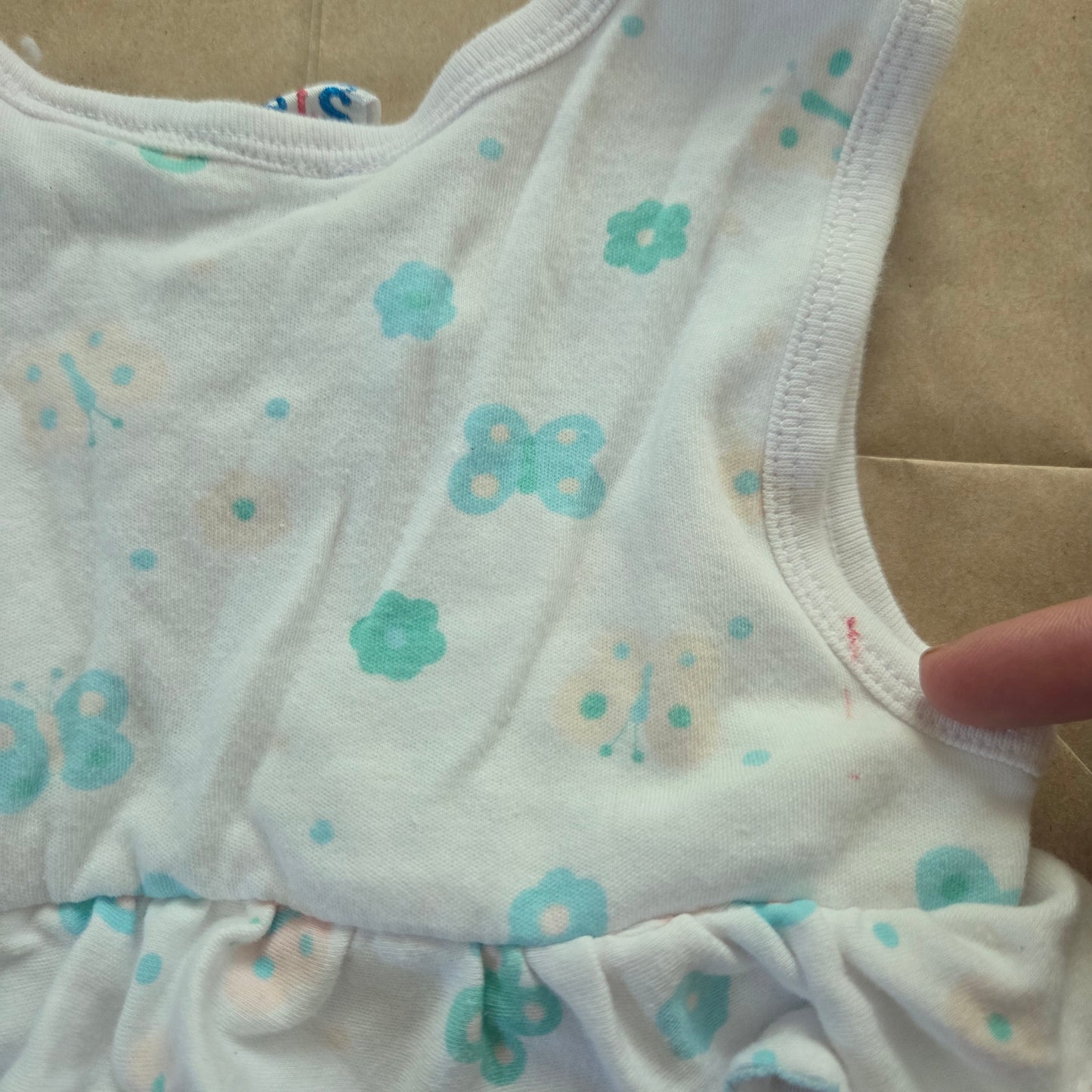 90s Vintage Butterfly Pantsuit 3-6 months