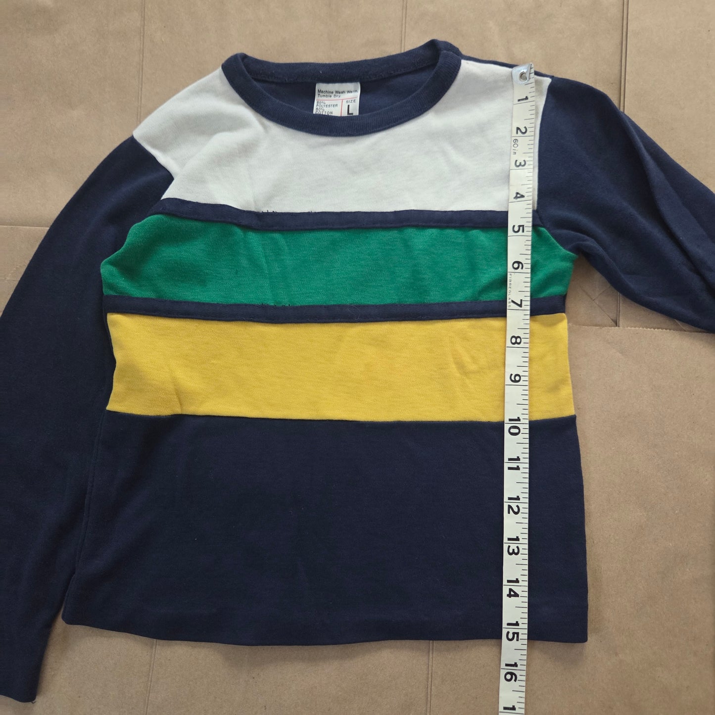 80s Vintage Striped Long Sleeve 4t/5t