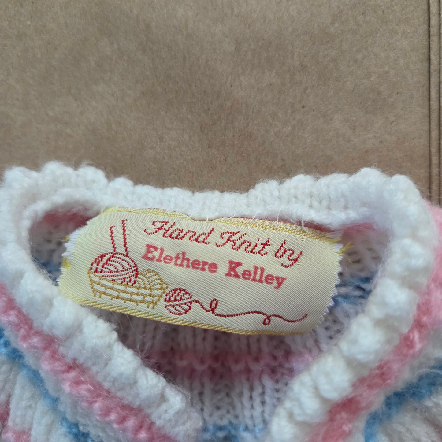 90s Vintage Girly Knit Sweater 12 months