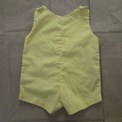 70s Vintage Whale Yellow Jon Jon 3-6 months