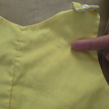 70s Vintage Whale Yellow Jon Jon 3-6 months