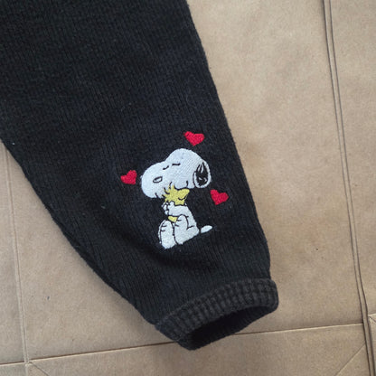 90s Vintage Snoopy Black Pants 12 months