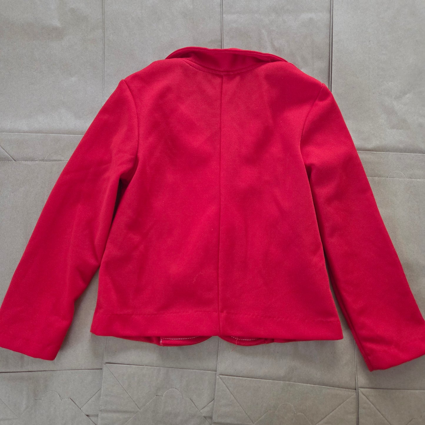 70s Vintage Red Blazer Shirt 5t