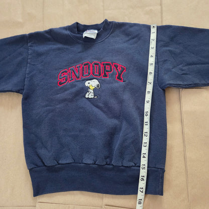 90s/Y2k Vintage Snoopy Navy Crewneck 5t/6
