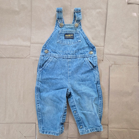 90s Vintage Oshkosh Denim Overalls 6-9 months