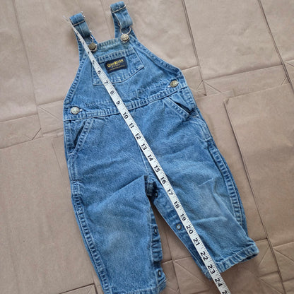 90s Vintage Oshkosh Denim Overalls 6-9 months