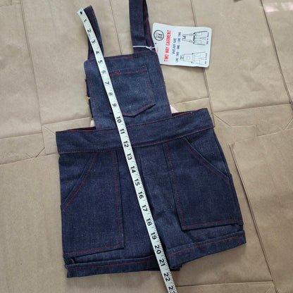 80s Vintage Cotton Reversible Shortalls 5t