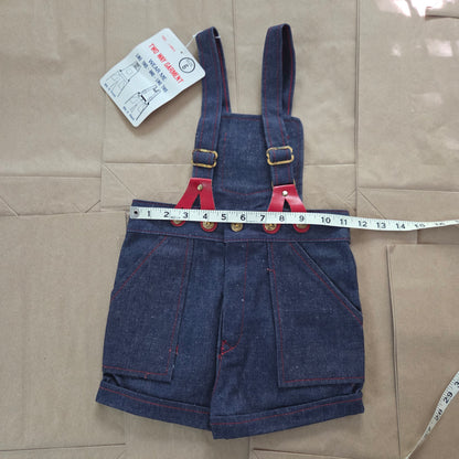 80s Vintage Cotton Reversible Shortalls 4t