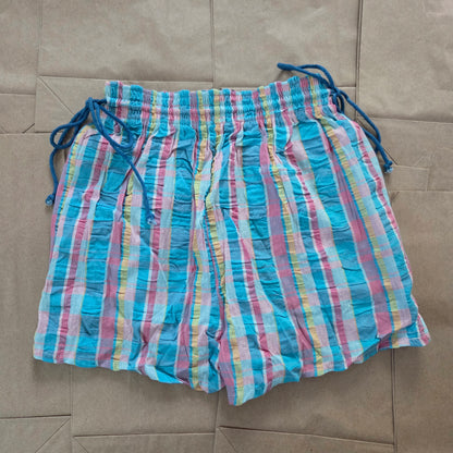 80s Vintage Plaid Girly Shorts kids 8-10