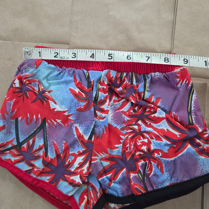 80s Vintage Palm Tree Swim Trunks 12-18 months