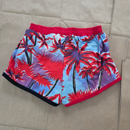 80s Vintage Palm Tree Swim Trunks 12-18 months