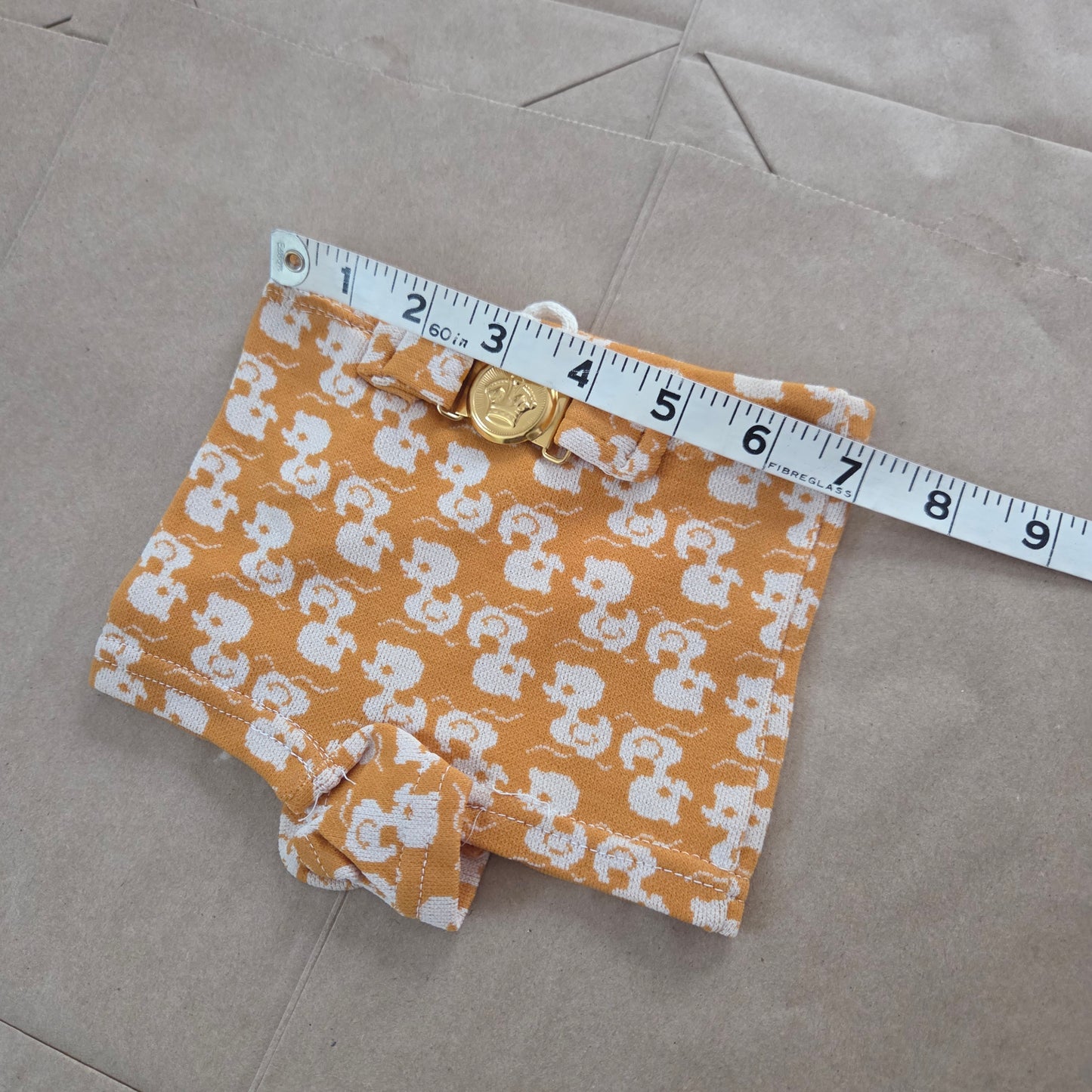 80s Vintage Ducky Swim Shorts 6-9 months