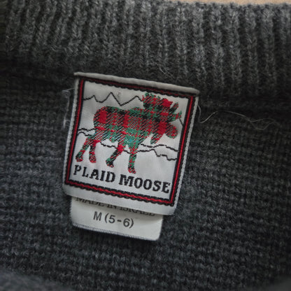 90s Vintage Astronaut Spaceship Knit Sweater 5t/6