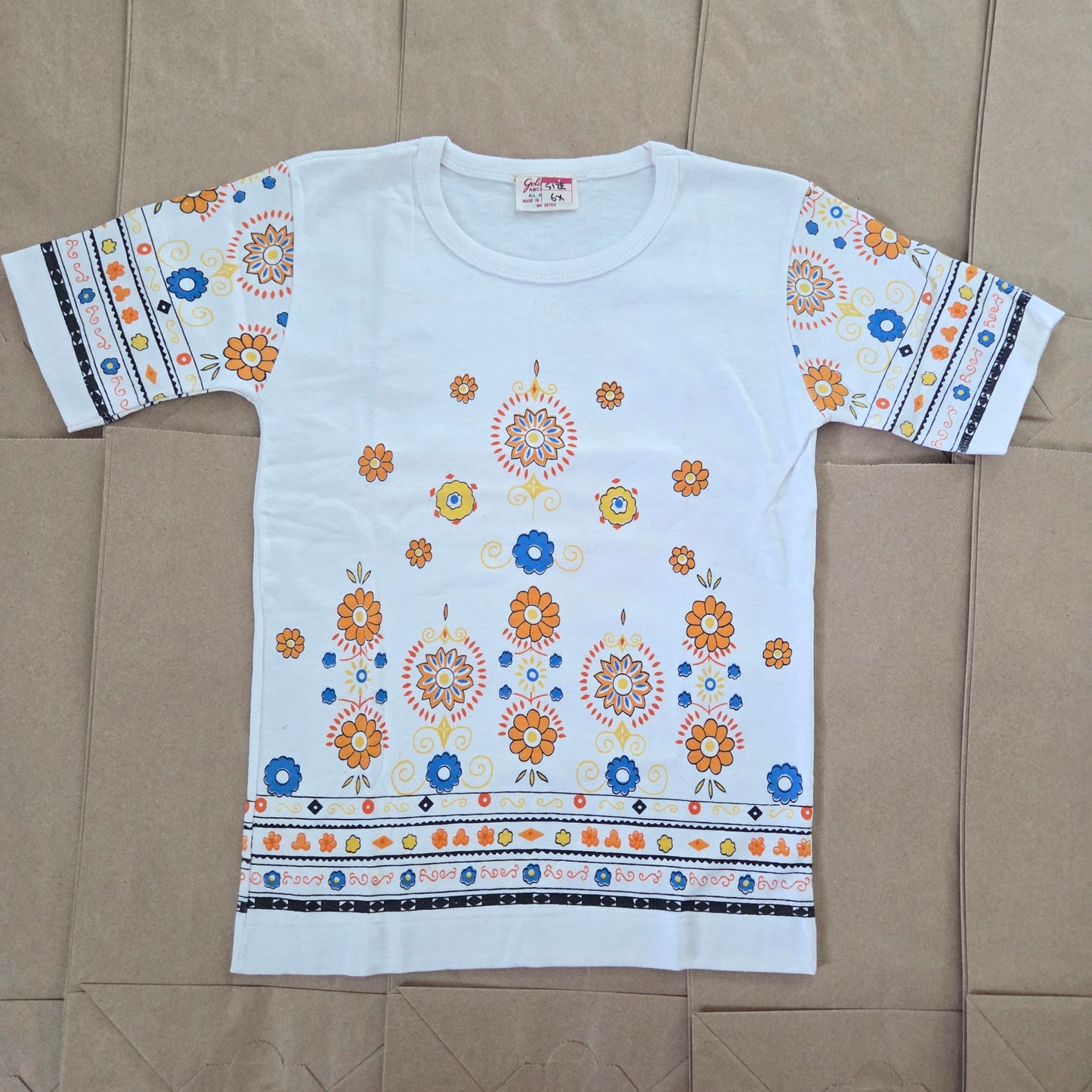 80s Vintage AOP Floral Tee 5t