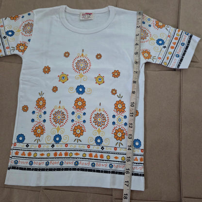 80s Vintage AOP Floral Tee 5t