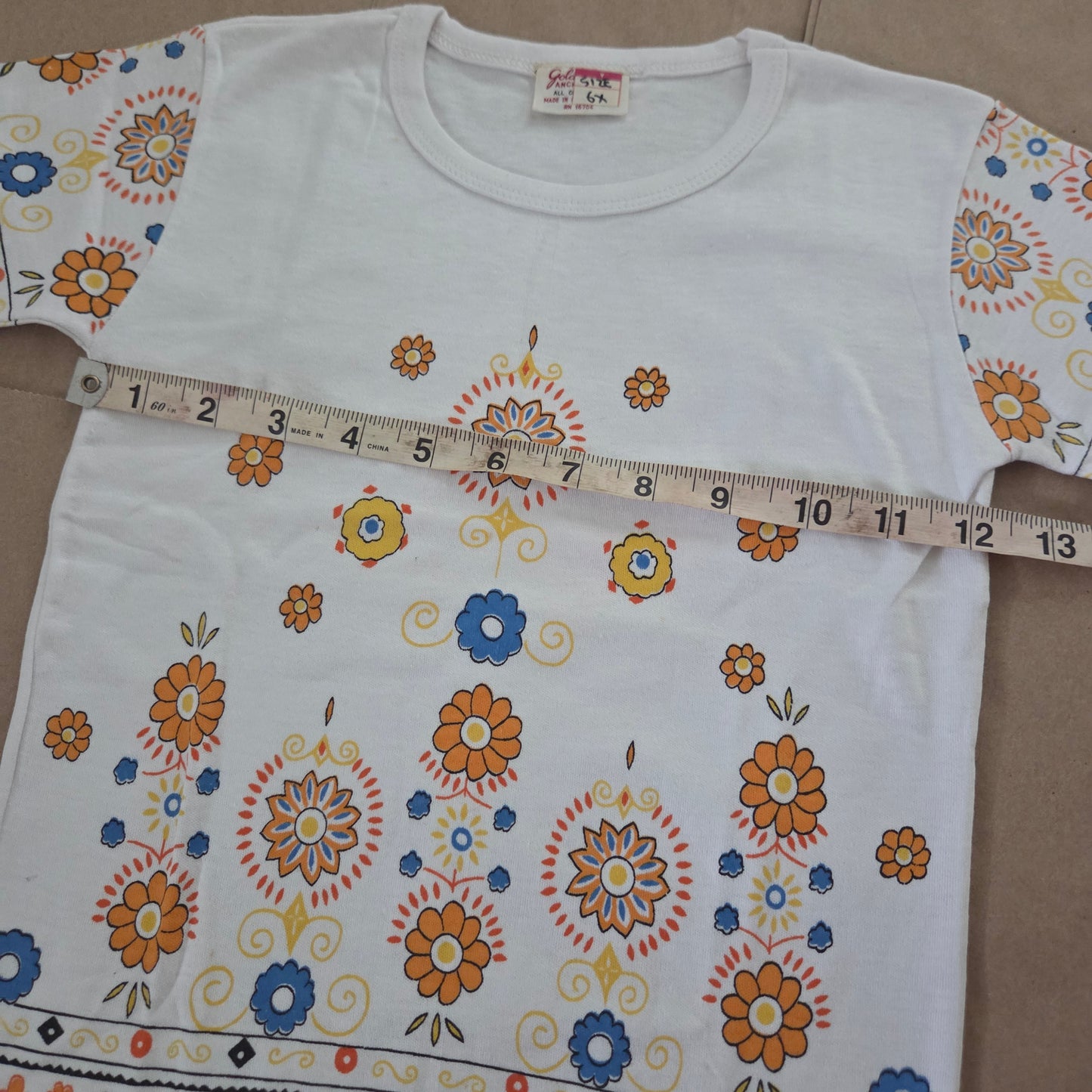 80s Vintage AOP Floral Tee 5t