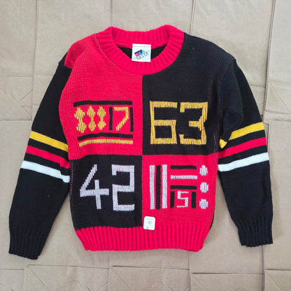 80s Vintage Sporty Knit Sweater 5t/6