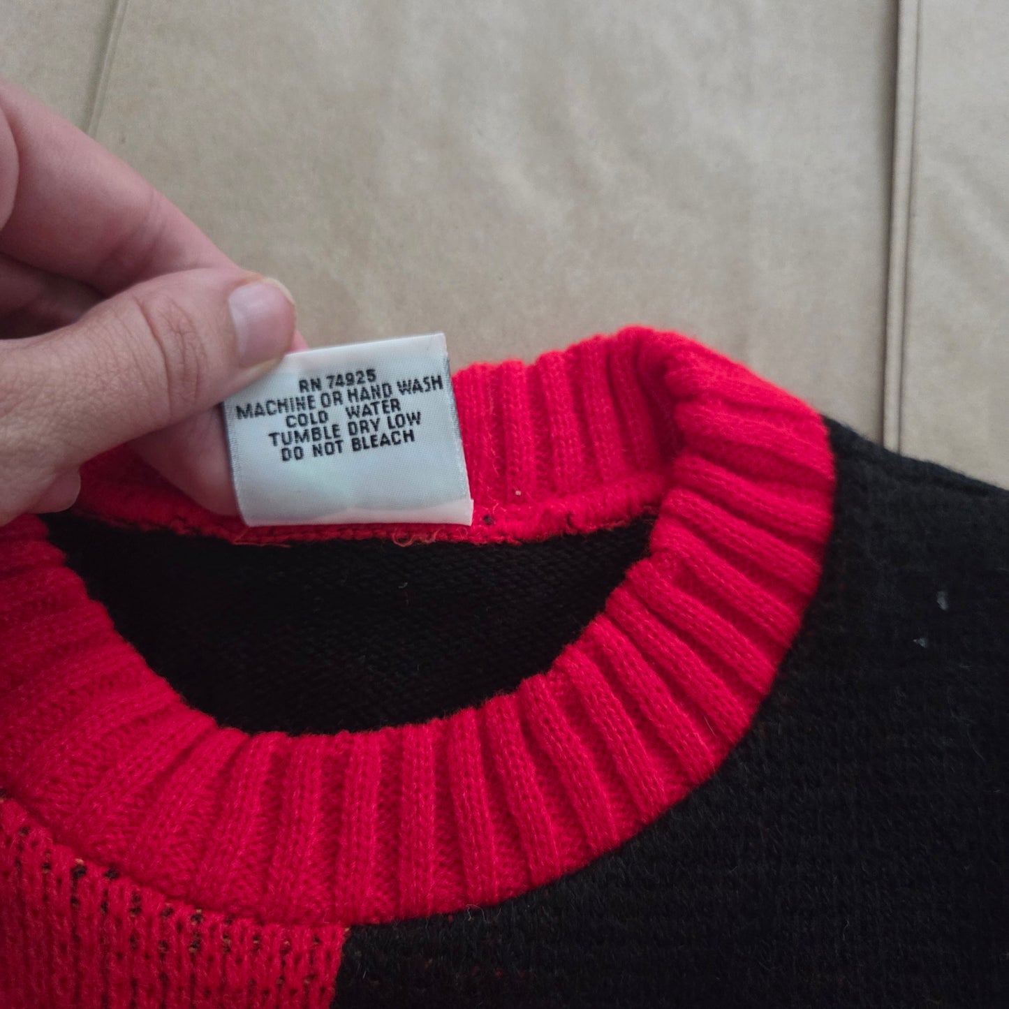 80s Vintage Sporty Knit Sweater 5t/6