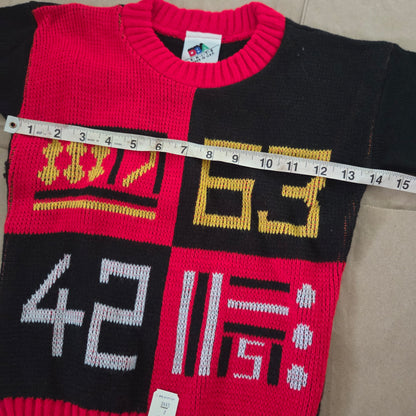80s Vintage Sporty Knit Sweater 5t/6