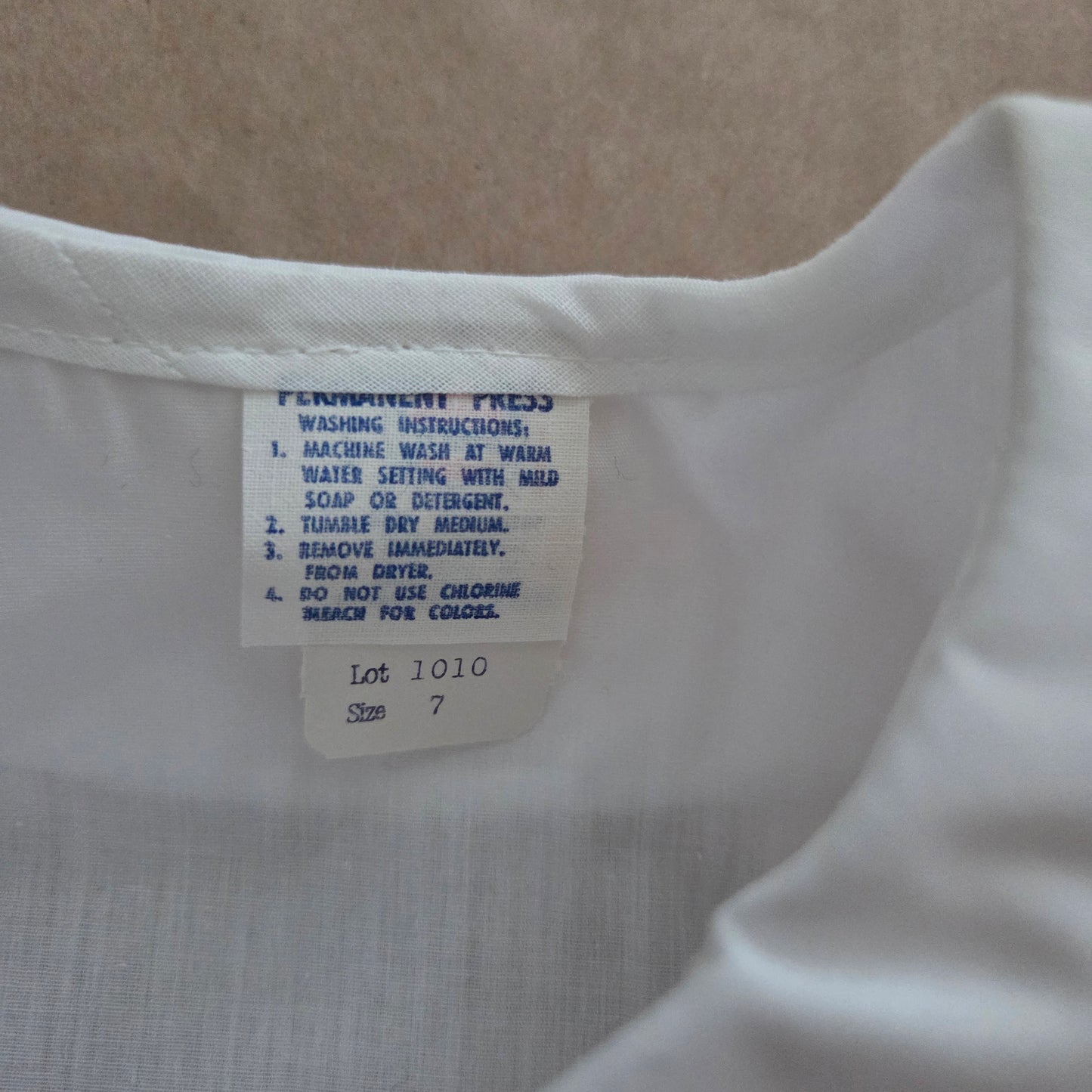 80s Vintage White Blouse 5t/6