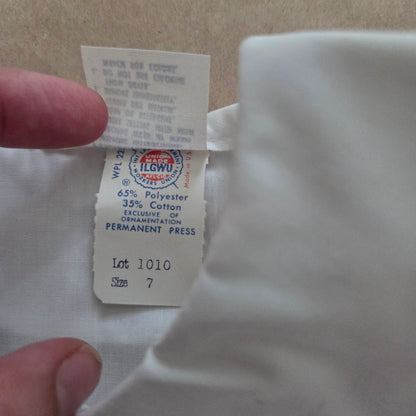 80s Vintage White Blouse 5t/6