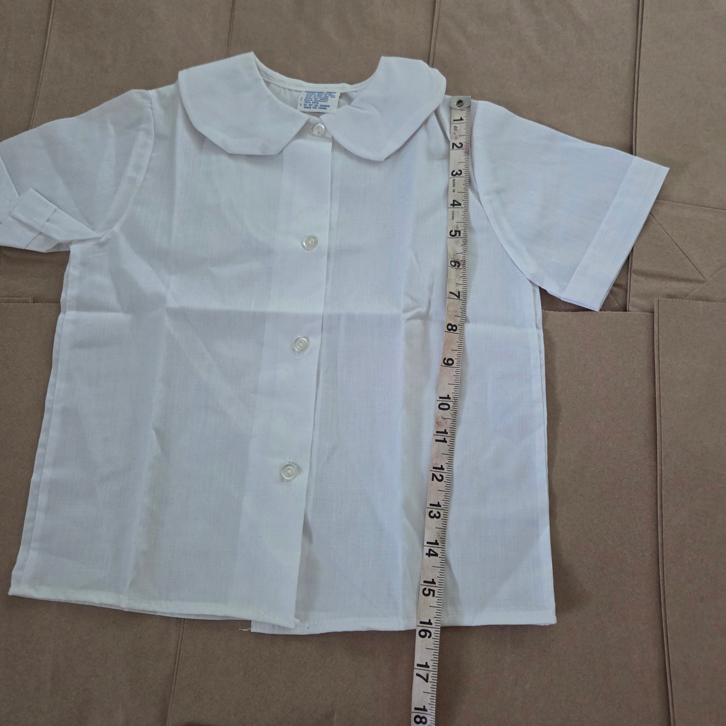 80s Vintage White Blouse 5t/6