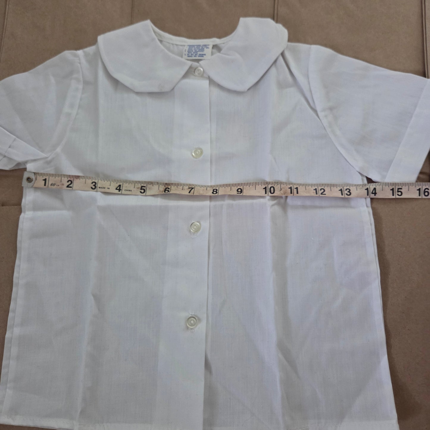80s Vintage White Blouse 5t/6