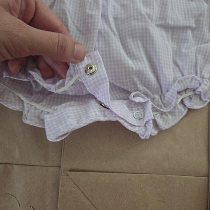 90s Vintage Lavender Flower Bubble 3-6 months