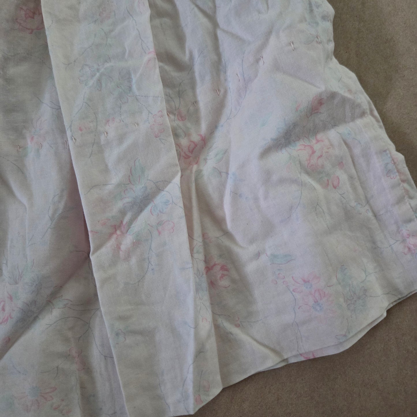60s Vintage Smocked Floral Dress 6-12 months