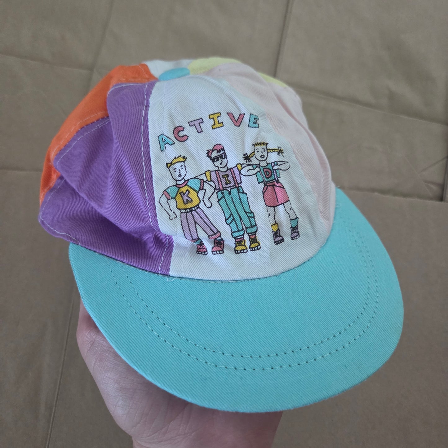 80s Vintage Active Kids Hat 2t-4t