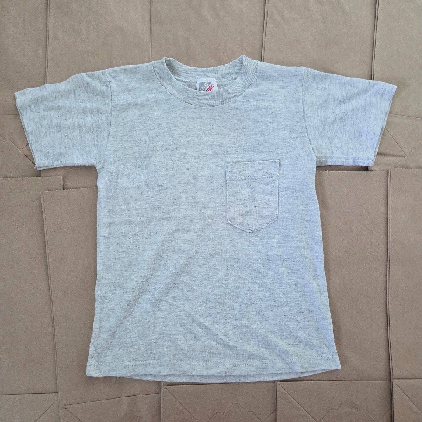 80s Vintage Gray Pocket Tee 5t/6