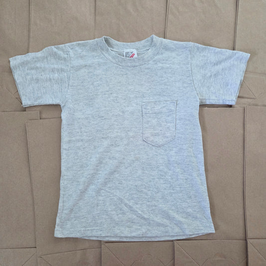 80s Vintage Gray Pocket Tee 5t/6