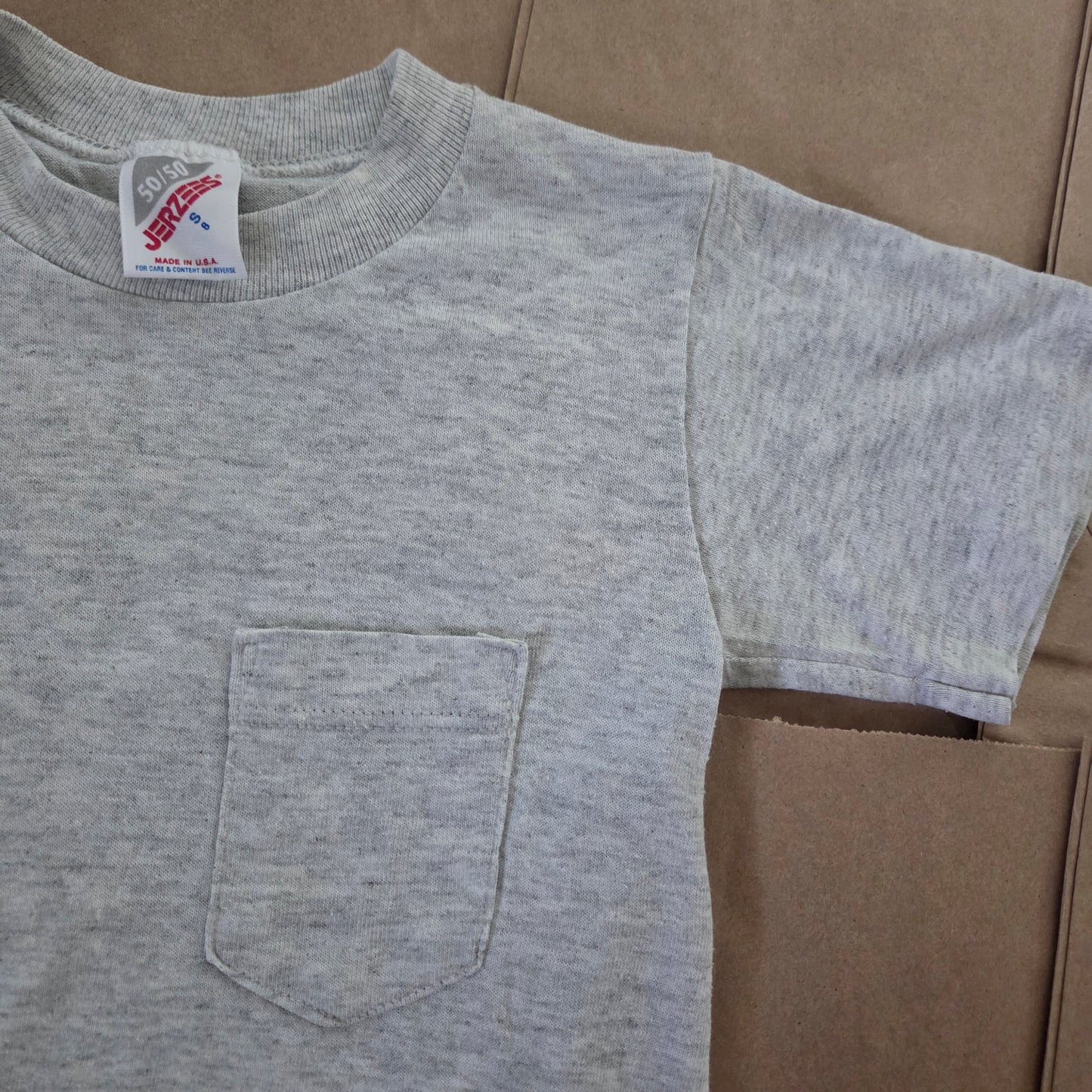 80s Vintage Gray Pocket Tee 5t/6