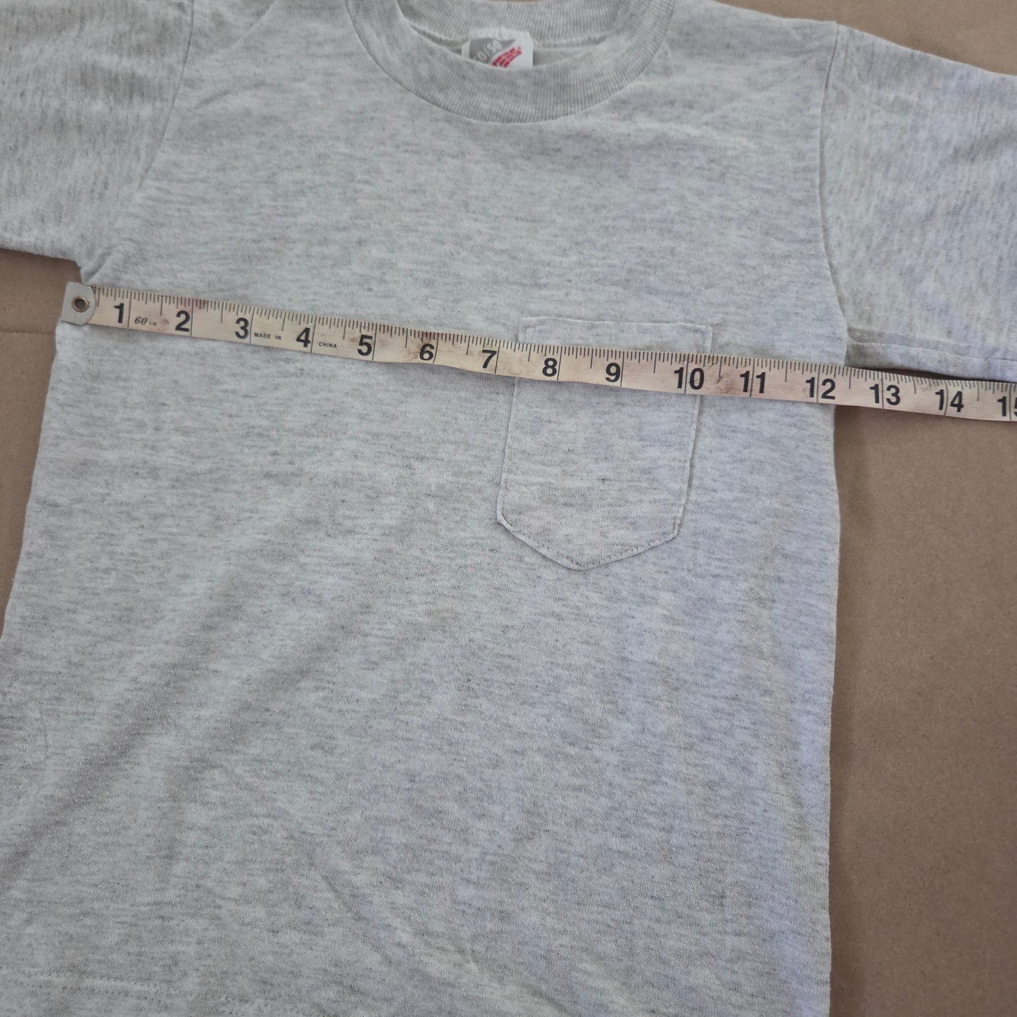80s Vintage Gray Pocket Tee 5t/6
