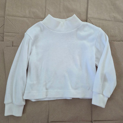 90s Vintage White Turtleneck 18 months