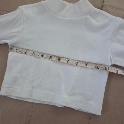 90s Vintage White Turtleneck 18 months