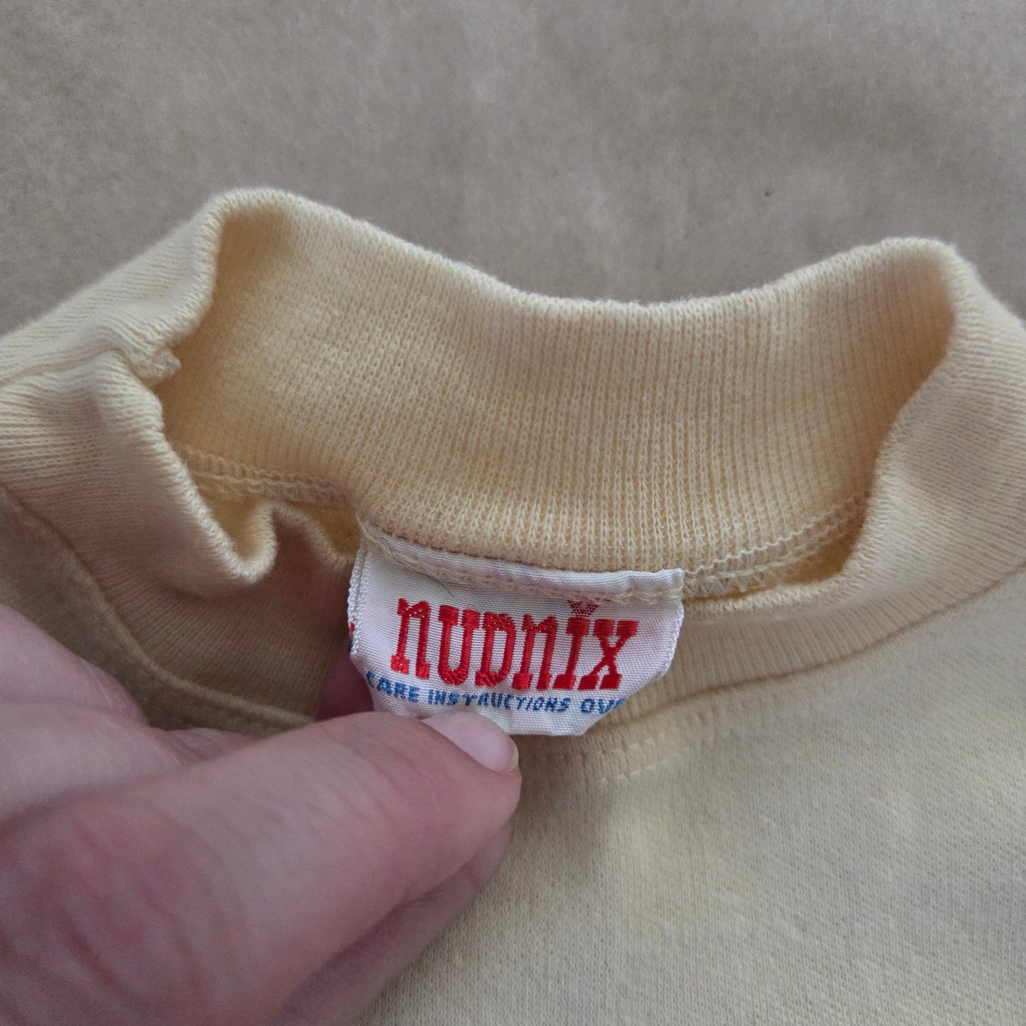 70s Vintage Cream Shirt 2t