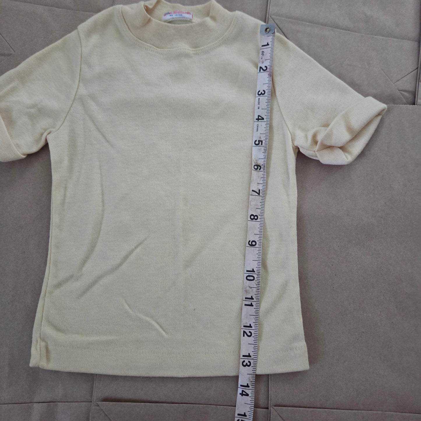 70s Vintage Cream Shirt 2t