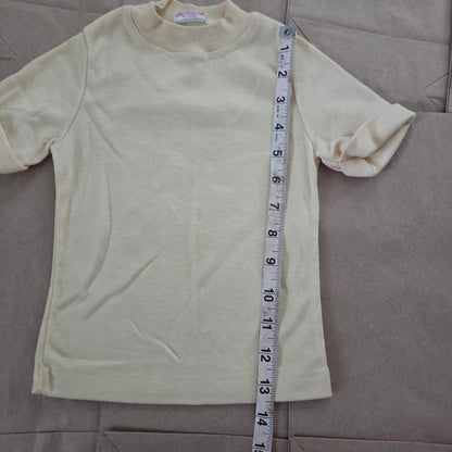 70s Vintage Cream Shirt 2t