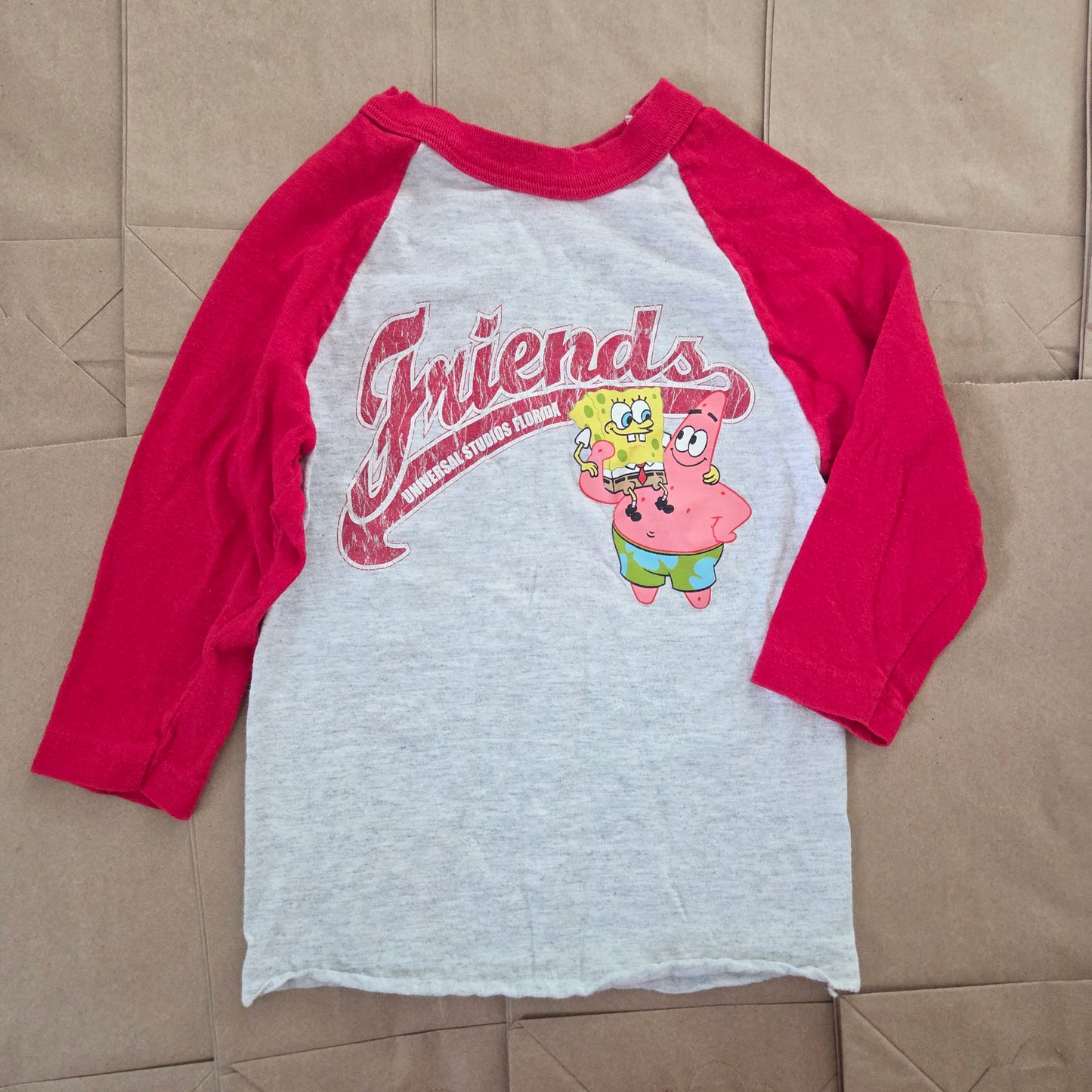 Y2k Spongebob & Patrick Reglan Shirt 3t/4t